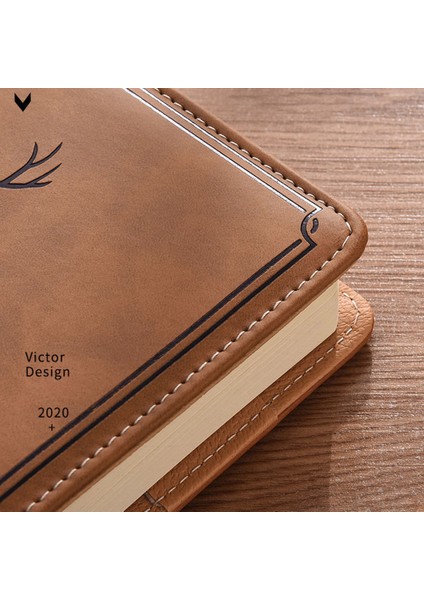 200 Sayfa A7 Z 25 Pu Deri A5 Planlayıcısı Retro Defterler ve Dergiler Günlüğü Kilitli Gündem Şifre Not Defterleri Okul Defterleri Malzemeleri (Yurt Dışından)