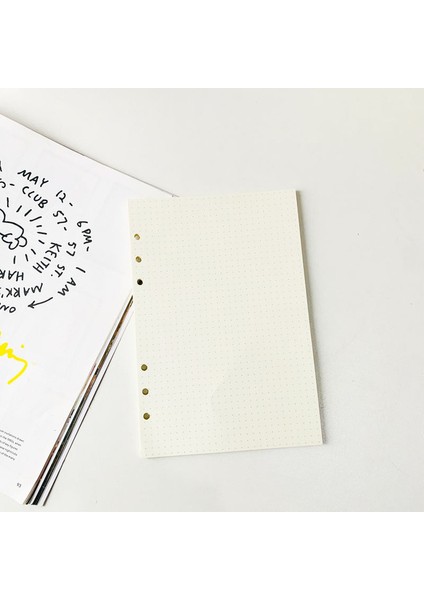 A5 Nokta 6 Delikli Defter A5 A6 Iç Sayfa Doldurma Kağıtları Çizgi Izgara Noktalar Yapılacaklar Listesi Günlük Haftalık Aylık Planlayıcı Kitap Içinde Kağıt (Yurt Dışından)