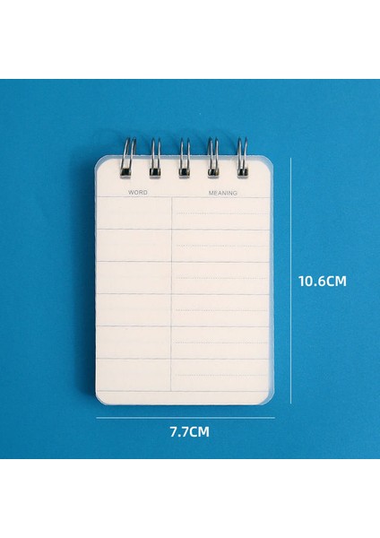 Kelime Kitabı A7 200 Sayfa Spiral Kitap Bobin Defter Kelime Hattı Boş Izgara Kağıt Dergisi Günlüğü Eskiz Defteri Okul Malzemeleri Kırtasiye Mağazası A7 (Yurt Dışından)