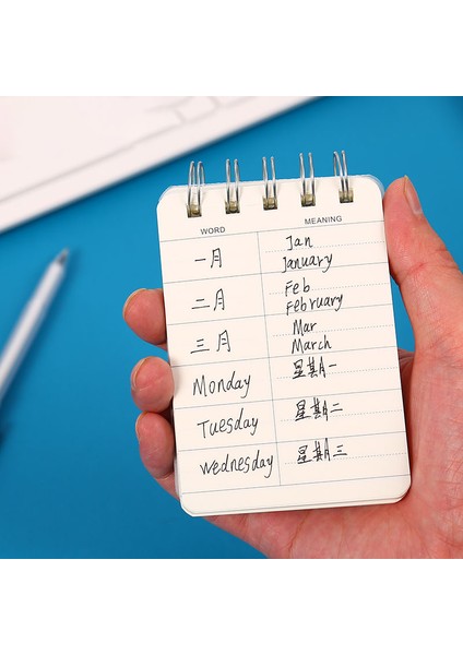 Kelime Kitabı A7 200 Sayfa Spiral Kitap Bobin Defter Kelime Hattı Boş Izgara Kağıt Dergisi Günlüğü Eskiz Defteri Okul Malzemeleri Kırtasiye Mağazası A7 (Yurt Dışından) modelleri