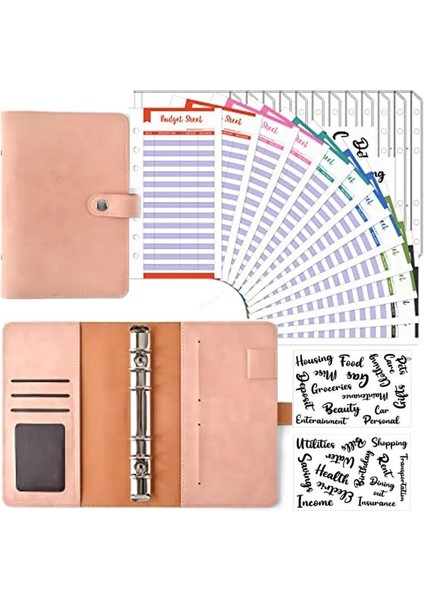 Mavi Kapak A6 Bütçe Bağlayıcı A6 Bütçeleme Için Pu Deri Halka Bağlayıcı Temiz Nakit Zarflar Çarşaflar Etiket Çıkartmaları Para Tasarrufu Için Nakit Organizatör (Yurt Dışından) fırsatları