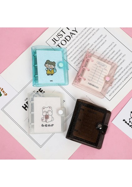 Juzi Mini Jıanwu Yaratıcı Sevimli 3 Yüzük Mini Gevşek Yaprak Bağlayıcı Öğrenci Taşınabilir Cep Defter Dergisi Kartpostal Depolama Okul Malzemeleri (Yurt Dışından) fiyatları