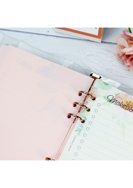 A5 Siyah A5 A6 A7 Pembe Endeks Bölücü Sevimli 6 Delik Bağlayıcı Planlayıcısı Dizüstü Kırtasiye Defter Kağıdı Bölücü Aksesuarları (Yurt Dışından) fırsatları