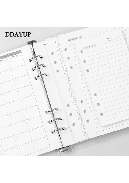 Stil1 A5 A5 A6 Gevşek Yaprak Defter Dolum Spiral Ciltleyici Iç Sayfa Günlüğü Haftalık Aylık Planlayıcı Yapılacaklar Listesi Çizgi Nokta Izgara Iç Kağıt (Yurt Dışından)