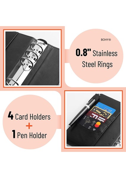 Pembe Kapak A6 2023 Bütçe Bağlayıcı Fermuar Zarflar Organizatör Nakit Zarflar Bütçeleme Para Tasarrufu A6 Planlayıcısı 6 Cepler Etiket Aksesuarları (Yurt Dışından) indirimleri