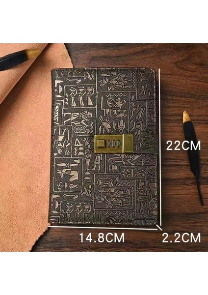 A5 150 Sayfa 200 Sayfa A5A6 Kilitli Kod Günlüğü Kitap Not Defteri Gündem Planlayıcısı Avrupa Tarzı Retro Dizüstü Basit El Hesabı Kitap Dergisi (Yurt Dışından)