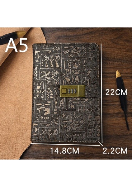 A5 150 Sayfa 200 Sayfa A5A6 Kilitli Kod Günlüğü Kitap Not Defteri Gündem Planlayıcısı Avrupa Tarzı Retro Dizüstü Basit El Hesabı Kitap Dergisi (Yurt Dışından) modelleri