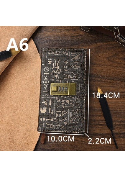 A5 150 Sayfa 200 Sayfa A5A6 Kilitli Kod Günlüğü Kitap Not Defteri Gündem Planlayıcısı Avrupa Tarzı Retro Dizüstü Basit El Hesabı Kitap Dergisi (Yurt Dışından) fırsatları