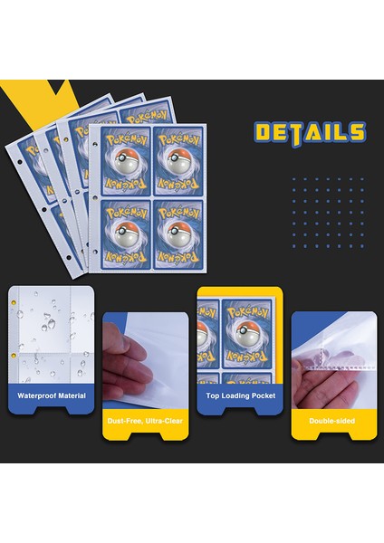 Şeffaf A5 80 Cep A5 3 Yüzük 4 Cep 10 Sayfa Dosyalayıcı Fotoğraf Kartları Dolum Fotoğraf Albümü Kılıfları Çift Taraflı Ticaret Kartı Sayfa Koruyucuları (Yurt Dışından) modelleri