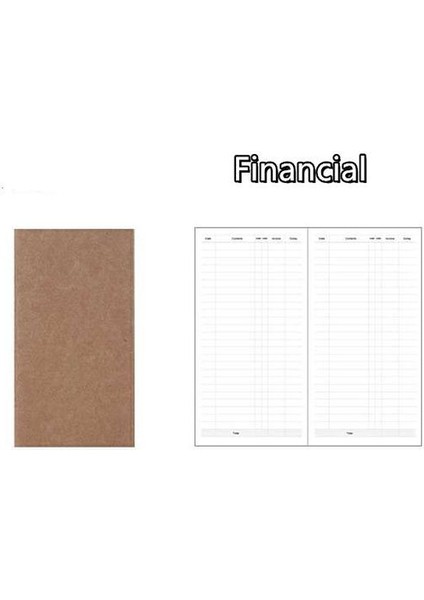 FINANCIAL03 21X11 cm Defter Dergisi Dolum Ekler Deri Seyahat Günlükleri Için Boş Nokta Noktalı Kağıt Günlüğü Planlayıcısı (Yurt Dışından)