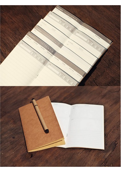 FINANCIAL03 21X11 cm Defter Dergisi Dolum Ekler Deri Seyahat Günlükleri Için Boş Nokta Noktalı Kağıt Günlüğü Planlayıcısı (Yurt Dışından)