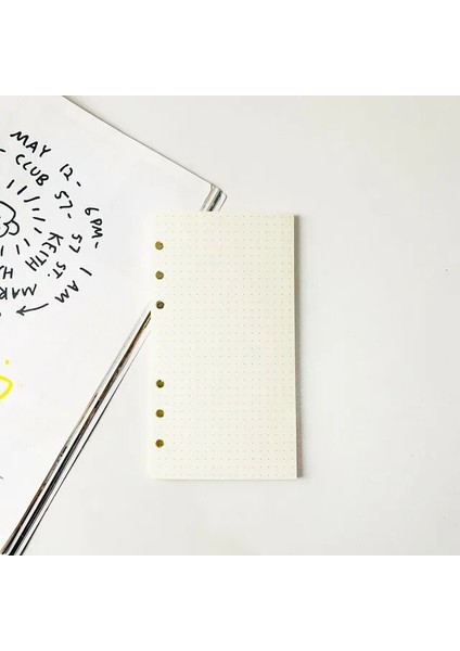 A6 Nokta 6 Delikli Defter A5 A6 Iç Sayfa Doldurma Kağıtları Çizgi Izgara Noktalar Yapılacaklar Listesi Günlük Haftalık Aylık Planlayıcı Kitap Içinde Kağıt (Yurt Dışından)