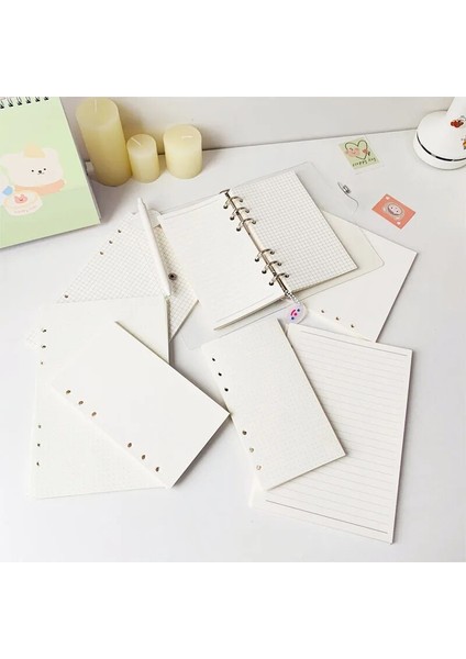 A6 Nokta 6 Delikli Defter A5 A6 Iç Sayfa Doldurma Kağıtları Çizgi Izgara Noktalar Yapılacaklar Listesi Günlük Haftalık Aylık Planlayıcı Kitap Içinde Kağıt (Yurt Dışından) modelleri