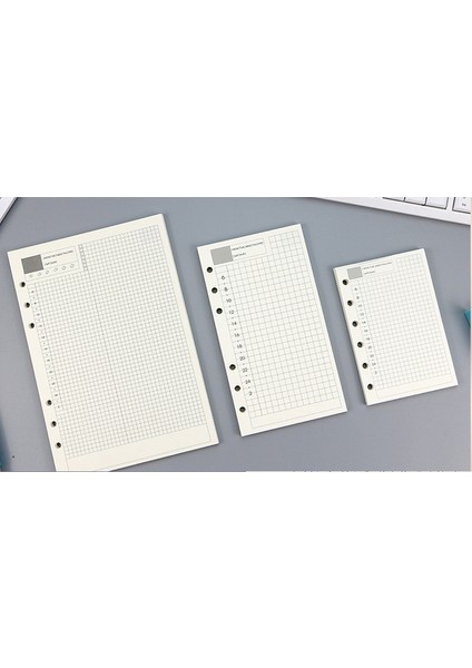 Günlük 45 Sayfa A7 6-Ring A7 A6 A5 Defter Açık Mavi Pembe (Yurt Dışından)