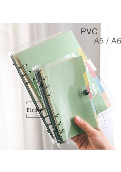 Günlük 45 Sayfa A7 6-Ring A7 A6 A5 Defter Açık Mavi Pembe (Yurt Dışından)