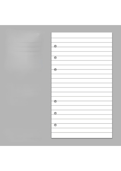 40 Sayfa Çizgili Kağıt A5 14X21CM A5 A6 Gevşek Yaprak Defter Dolum Kağıdı 40 Yaprak Renkli Sayfa 6 Delikli Standart Ciltleyici Günlük Dergisi Gündem Kağıdı Okul Kırtasiye (Yurt Dışından)