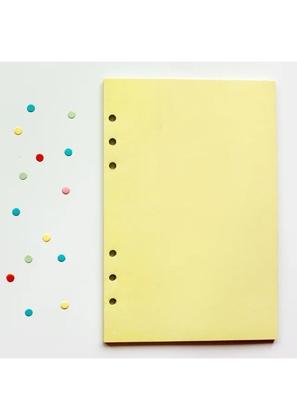 Açık Gri A5 40 Sayfa Kawaii A5 A6 Gevşek Yaprak Defter Dolum Spiral Bağlayıcı Dizin Kağıdı Iç Sayfalar Günlük Planlayıcı Çizgi Izgara Boş Gündem (Yurt Dışından)