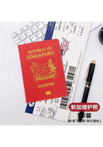 Singapur 32 Ülke Pasaport Simülasyon Sahne Filmi Mini Sevimli Dizüstü Kawaii Günlüğü Planlayıcısı Okul Malzemeleri (Yurt Dışından)