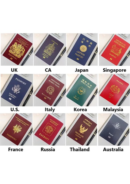 Singapur 32 Ülke Pasaport Simülasyon Sahne Filmi Mini Sevimli Dizüstü Kawaii Günlüğü Planlayıcısı Okul Malzemeleri (Yurt Dışından) fırsatları