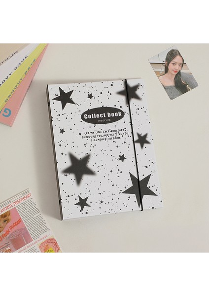 Sadece Bağlayıcı Yeni A5 Bağlayıcı Kawaii Yıldız Serisi Koleksiyonu Kitap Kapağı Toplamak Günlük Defteri Yedekler Bandaj Kartpostallar Etiket Organizatör (Yurt Dışından)