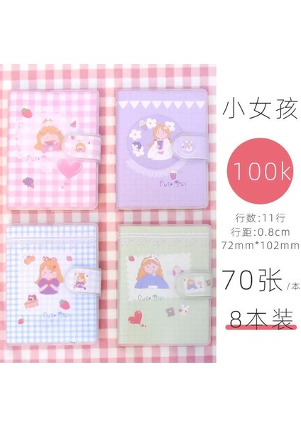 1 Kitap Rastgele 102X72MM Kawaii Mini Taşınabilir Dizüstü Küçük Not Defteri Günlük Notlar Okul Ofis Kırtasiye Taşımaya Uygun Sevimli (Yurt Dışından) indirimleri