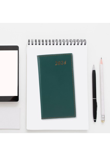 Yeşil Verimli Planlayıcı Tarih Planlayıcı Çalışma Not Defteri Program Planı Pad Planner 2024 (Yurt Dışından) modelleri