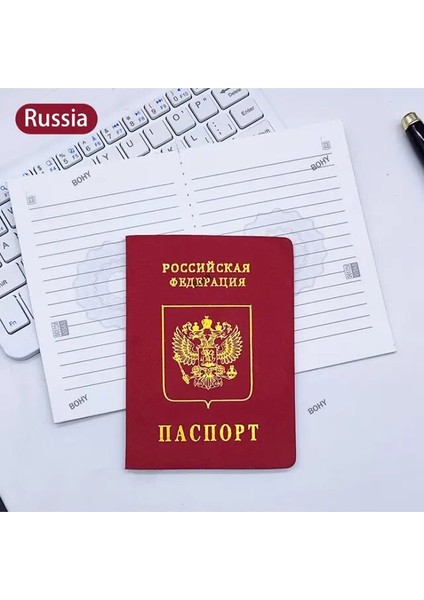 Rusya Hattı Dizüstü 9X12.5 Filme Simülasyon Pasaportlar Mini Cep Not Defteri Hattı Dizüstü Sahne Kawaii 32 Ülke Yaratıcı Hediye Dergisi Kore Kırtasiye (Yurt Dışından)