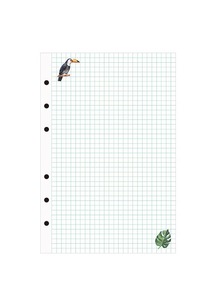 Kuşak A5 45 Yaprak Kawaii A5 A6 A7 Gevşek Yaprak Defter Kağıdı Dolum Spiral Ciltleyici Dizin Iç Sayfalar Aylık Haftalık Günlük Planlayıcı Gündem (Yurt Dışından)