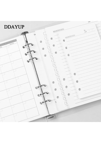 Style4 A6 A5 A6 Gevşek Yaprak Defter Dolum Spiral Ciltleyici Iç Sayfa Günlüğü Haftalık Aylık Planlayıcı Yapılacaklar Listesi Çizgi Nokta Izgara Iç Kağıt (Yurt Dışından) modelleri