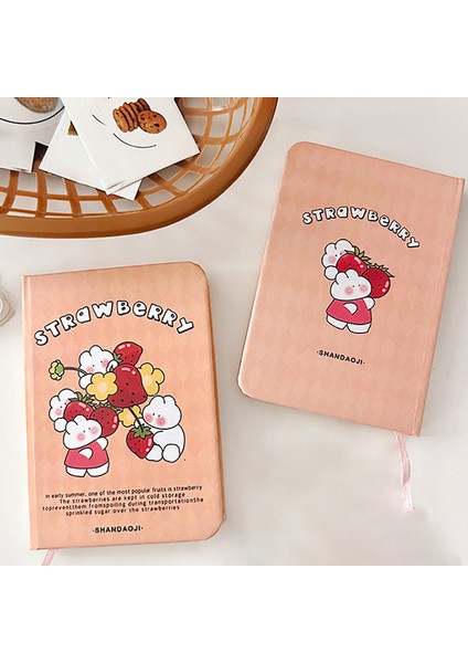 1 Adet Turuncu Kawaii Tavşan Dizüstü A7 Mini Cep Not Defteri Günlük Günlük Planlayıcısı Öğrenciler Çocuk Hediye Kore Kırtasiye Okul Ofis (Yurt Dışından)