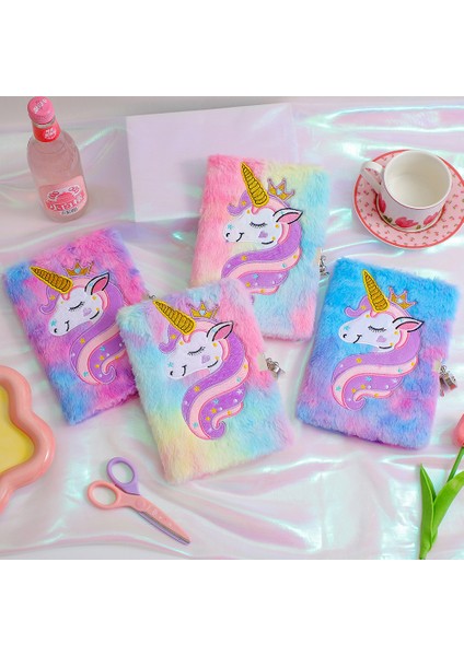 Mor Çocuk Peluş Unicorn Karikatür Dizüstü Kilitlenebilir Günlüğü Kitap Kız Öğrenci Anaokulu Hediye Kırtasiye Tedarikçisi (Yurt Dışından) fiyatları