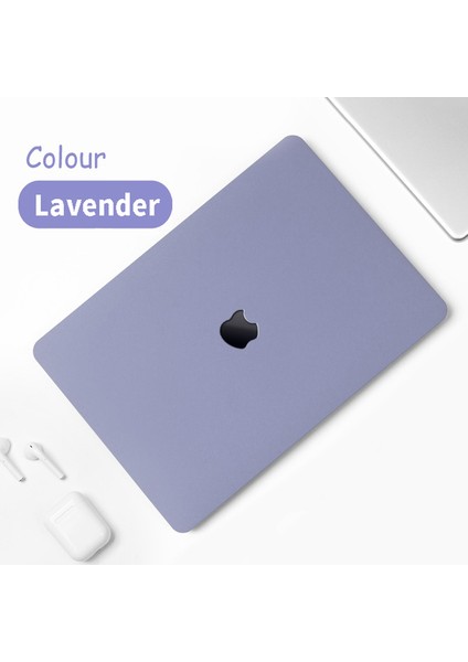 Lavanta Eski Hava A1466 A1369 Quicksand Sert Kabuk Laptop Çantası MacBook Yeni Çip M1 Hava 13 Pro 13 2022 Macbook Pro 14 Pro 16 Yeni Hava 13.6 M2 Yumuşak Kılıf (Yurt Dışından)