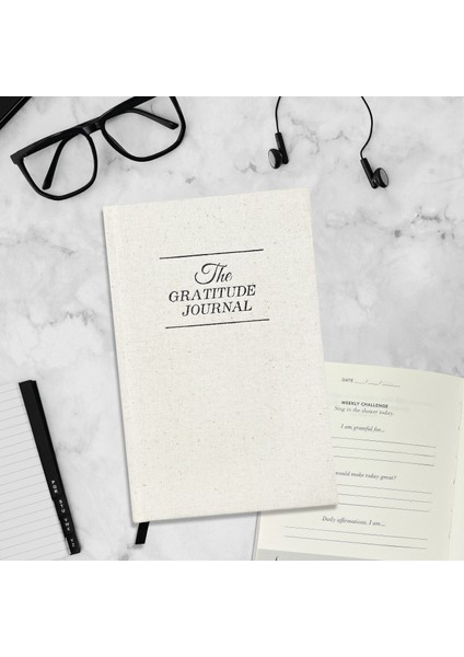 White The Gratitude Journal Toplu 2023 Şükran Günü Beş Dakikalık Günlük Defter Öz Disiplin Delme Programı Dizüstü El Kitabı (Yurt Dışından) modelleri