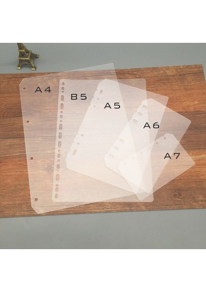 Kapak A6 Cetvel A4 B5 A5 A6 A7 Pp Mat Buzlu Planlayıcısı Gündem Dokibook 6 Delik Gevşek Yaprak Spiral Defter Organizatör (Yurt Dışından)