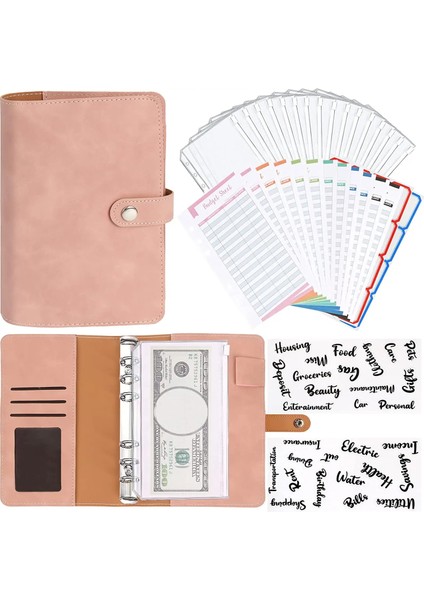 Altın A6 Dıy Pu Deri Defter Bağlayıcı Bütçe Haftalık Planlayıcısı Organizatör 6 Halka Bağlayıcı Kapak Gider Bütçe Sayfaları Pvc Not Defteri Kapağı (Yurt Dışından) fırsatları