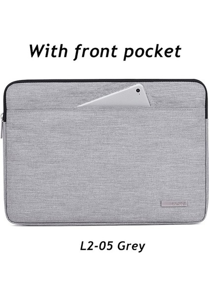L2-05 Gri 14 Inç Marka Laptop Çantası 11,12,13.14.15.6 Inç Su Geçirmez Kılıf Macbook Air Pro M1, Erkek Bayan Kadın Dizüstü Darbeye Dayanıklı Dropship (Yurt Dışından)