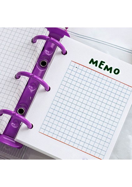Makbuz 3 Delikli Gevşek Yaprak Spiral Defter Iç Dolum Mini Defter Ekleme Kağıdı Iç Çekirdek Izgara Günlük Aylık Planlayıcı Için Haftalık Plan (Yurt Dışından)