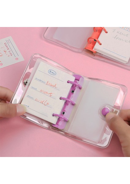 Makbuz 3 Delikli Gevşek Yaprak Spiral Defter Iç Dolum Mini Defter Ekleme Kağıdı Iç Çekirdek Izgara Günlük Aylık Planlayıcı Için Haftalık Plan (Yurt Dışından)