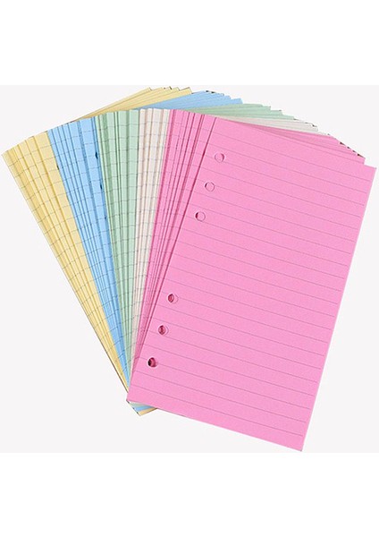 Renkli Çizgi A6 A6/a5 Pembe Mavi Mor Bağlayıcı Defter Kapağı Fotoğraf Etiket Toplama Kitap Günlüğü Gündem Planlayıcısı Kağıt Okul Kırtasiye (Yurt Dışından)