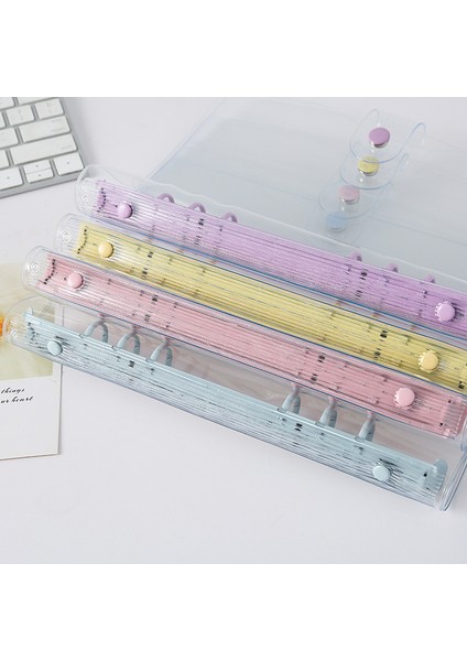 Renkli Çizgi A6 A6/a5 Pembe Mavi Mor Bağlayıcı Defter Kapağı Fotoğraf Etiket Toplama Kitap Günlüğü Gündem Planlayıcısı Kağıt Okul Kırtasiye (Yurt Dışından) fırsatları