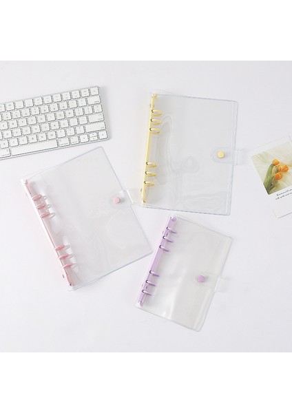 Renkli Çizgi A6 A6/a5 Pembe Mavi Mor Bağlayıcı Defter Kapağı Fotoğraf Etiket Toplama Kitap Günlüğü Gündem Planlayıcısı Kağıt Okul Kırtasiye (Yurt Dışından) indirimleri