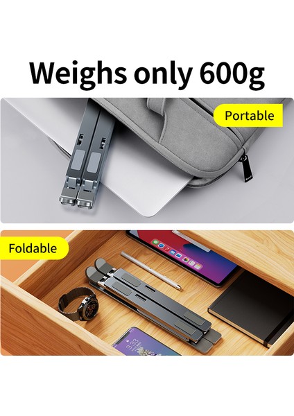 N8 Black6--9 Yenı N8 Macbook Tablet Için Ayarlanabilir Laptop Standı Alüminyum Dizüstü Standı Masa Soğutma Pedi Katlanabilir Tutucu Aksesuarları Sıcak Satış (Yurt Dışından) indirimleri