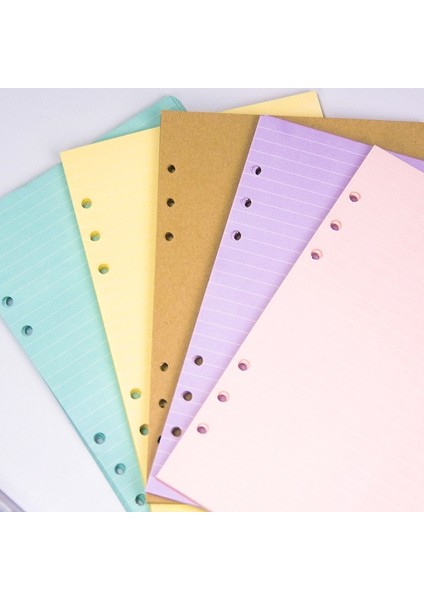 Kapak 2 Adet A5 40 Sayfa Kawaii A5 A6 Gevşek Yaprak Defter Dolum Spiral Bağlayıcı Dizin Kağıdı Iç Sayfalar Günlük Planlayıcı Çizgi Izgara Boş Gündem (Yurt Dışından) indirimleri