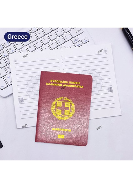 Yunanistan 9X12.5 32 Ülke Pasaport Sahne Hattı Dizüstü Mini Cep Not Defteri Filme Simülasyon Yaratıcı Hediye 3 Al 1 Bedava (Yurt Dışından)