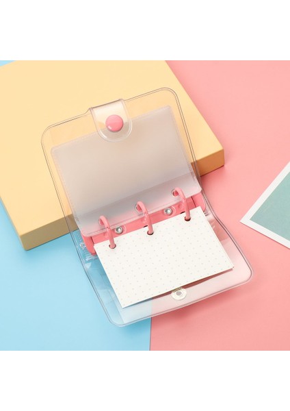 B-Noktası 80 Sayfa 1 Pc Yaratıcı 3 Delik Mini Pvc Gevşek Yaprak Defter Kapağı Dıy El Hesabı Günlüğü Taşınabilir Dizüstü Klip Dolum Okul Kırtasiye (Yurt Dışından)