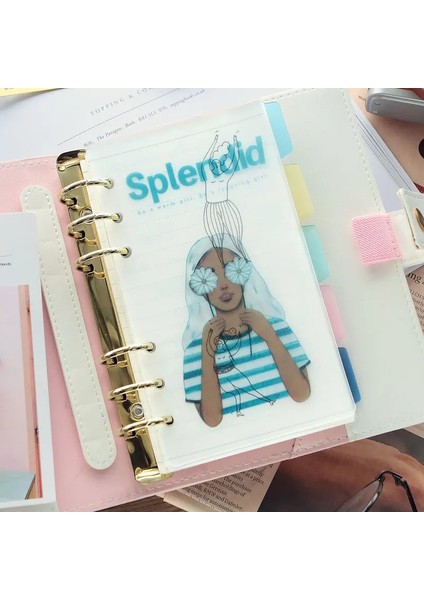 Bestwish A5 Sevimli 6 Yüzük Kağıt Endeksi Bölücü Bağlayıcı Planlayıcısı Dizüstü Kırtasiye Şeker Defter Kağıdı Bölücü Aksesuarları A5 A6 (Yurt Dışından) fırsatları
