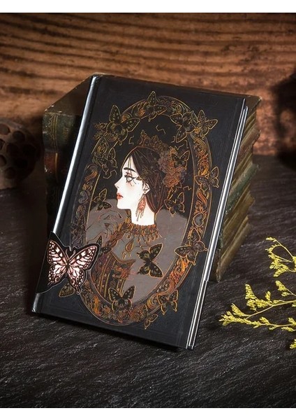 Stil 3 A5 Yaldız Kapağı 128 Sayfa Yüksek Kaliteli Iç Sayfa 3D Kapak Sayfası Retro Avrupa Tarzı Gotik Tarzı Tam Renkli Sayfa Defter (Yurt Dışından)