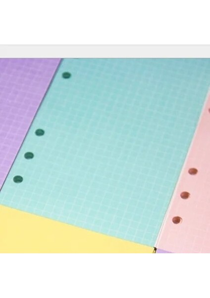 Yeşil Izgara A5 A5 A6 Renkli Pembe Mor Defter Kağıdı Dolum Spiral Ciltleme Dizini Iç Sayfa Günlük Aylık Haftalık Gündem (Yurt Dışından)