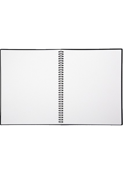 Siyah Boş Sayfa A4 A4 Akıllı Yeniden Kullanılabilir Silinebilir Defter Spiral Defter Kağıdı Not Defteri Cüzdan Günlük Defteri Ofis Okul Çizim Hediye (Yurt Dışından)