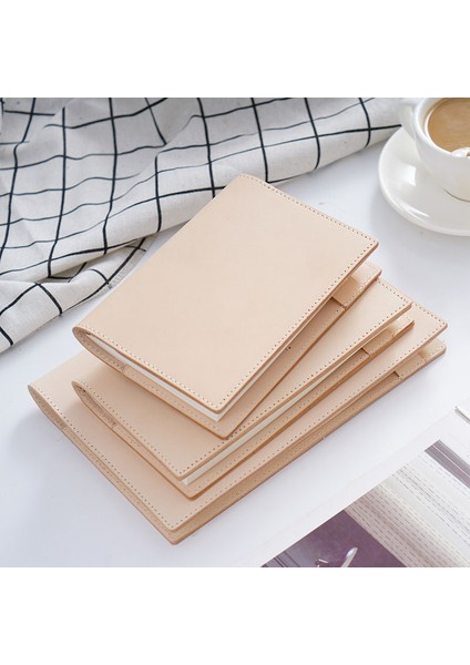 B6 Deve Çizgili Kağıt ile 100% Hakiki Deri Kapak A5A6B6 Izgaralı Eskiz Defteri Planlayıcısı Boş Ekle Retro Defterler ve Dergiler Günlüğü Kapak Kırtasiye (Yurt Dışından)